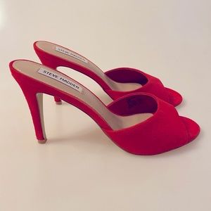 Steve Madden Erin Mule Sandal Red